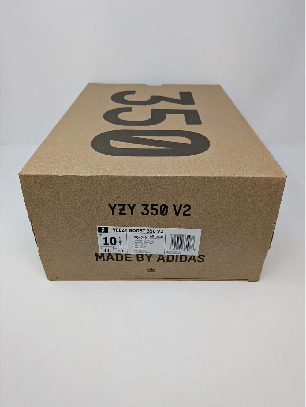 adidas Yeezy Boost 350 V2 Onyx Men's Size 10.5 HQ4540 Black 2022 With Box